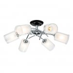 Потолочный светильник Escada 1170/6P E27*60W Chrome/Black