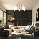 Светильник на штанге Escada 1171/5P E14*40W Brass