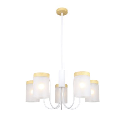 Светильник на штанге Escada 1172/5P E14*40W White/Wood