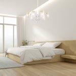 Светильник на штанге Escada 1172/9P E14*40W White/Wood