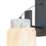 Настенный светильник Escada 1173/1A E27*60W Black/Marble white