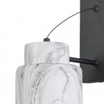 Настенный светильник Escada 1173/1A E27*60W Black/Marble white