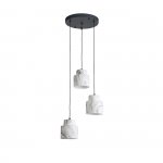 Подвесной светильник Escada 1173/3S E27*60W Black/Marble white