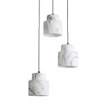 Подвесной светильник Escada 1173/3S E27*60W Black/Marble white