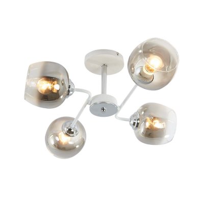 Потолочный светильник Escada 1177/4P E27*60W White/Chrome HENRY Потолочный светильник Escada 1177/4P E27*60W White/Chrome HENRY