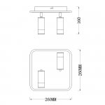 Настенно-потолочный свет Escada 20024SMA/01 LED 31W 4000K белый