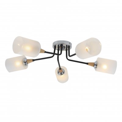 Потолочный светильник Escada 2101/5P E27*60W Black/Chrome