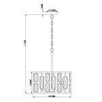 Подвесной светильник Escada 2102/4S Е27*60W Chrome GLOW