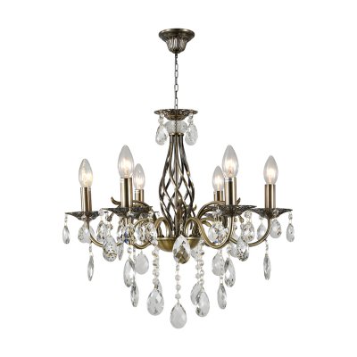 Подвесной светильник Escada 2107/6P E14*40W Antique Brass Подвесной светильник Escada 2107/6P E14*40W Antique Brass