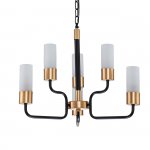 Подвесной светильник Escada 2108/6P E14*40W Black/Gold LEVEL