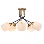 Светильник на штанге Escada 2113/5P E27*40W Copper/Black BOND