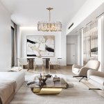 Подвесной светильник Escada 2114/8S E14*40W Gold ARABANA