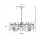 Подвесной светильник Escada 2114/8S E14*40W Gold ARABANA