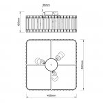 Потолочный светильник Escada 2117/3 E27*40W Gold UNONA
