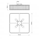 Потолочный светильник Escada 2117/4 E27*40W Gold UNONA