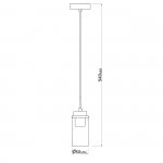 Подвесной светильник Escada 2118/1S E14*40W Black/Brass DINASTY