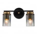 Настенный светильник Escada 2118/2A E14*40W Black/Brass DINASTY