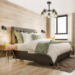 Светильник на штанге Escada 2118/5P E14*40W Black/Brass DINASTY