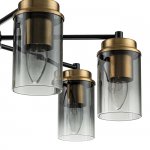 Светильник на штанге Escada 2118/7P E14*40W Black/Brass DINASTY