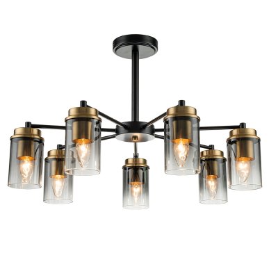 Светильник на штанге Escada 2118/7P E14*40W Black/Brass DINASTY