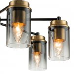 Светильник на штанге Escada 2118/7P E14*40W Black/Brass DINASTY