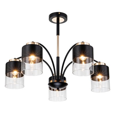 Светильник на штанге Escada 2121/5P E27*40W Black/Gold RICHE Светильник на штанге Escada 2121/5P E27*40W Black/Gold RICHE