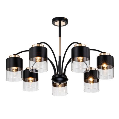 Светильник на штанге Escada 2121/7P E27*40W Black/Gold RICHE