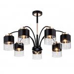 Светильник на штанге Escada 2121/7P E27*40W Black/Gold RICHE