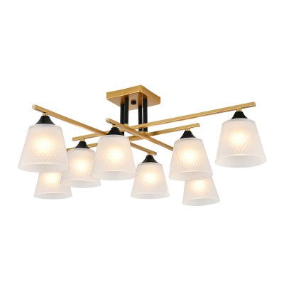 Потолочный светильник Escada 2128/8P E27*40W Champagne gold/Black Потолочный светильник Escada 2128/8P E27*40W Champagne gold/Black