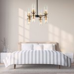 Светильник на штанге Escada 2138/8P E14*40W Black/Gold