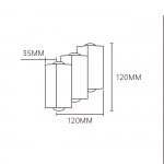 Настенный светильник Escada 30005W/01 LED*6W IP54 Black 30005LED