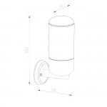 Настенный светильник Escada 30005W/01 E27*40W IP44 Black 30005