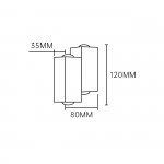 Настенный светильник Escada 30005W/02 LED*4W IP54 Black 30005LED