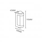 Настенный светильник Escada 30006W/01 LED*4W IP54 Black 30006LED