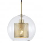 Подвесной светильник Escada 380/1S E27*60W Satin gold ADELINE