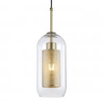 Подвесной светильник Escada 381/1S E27*60W Satin gold