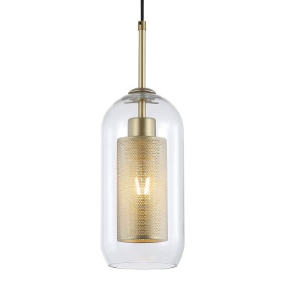 Подвесной светильник Escada 381/1S E27*60W Satin gold