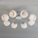 Потолочный светильник Escada 418/8PL E27*60W Chrome/White BRUNNERA