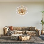 Подвесной светильник Escada 486/9PL E14*40W Gold