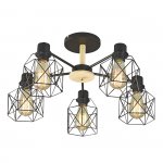 Потолочный светильник Escada 508/5PL E27*60W Black DALLAS