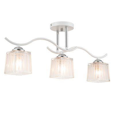 Потолочный светильник Escada 535/3PL E27*40W Chrome/White Потолочный светильник Escada 535/3PL E27*40W Chrome/White