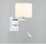 Настенный светильник Escada 552/A LED*1W+E27*60W Chrome/White HOTEL