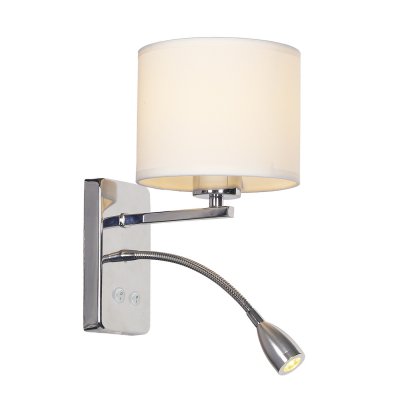 Настенный светильник Escada 552/A LED*1W+E27*60W Chrome/White HOTEL