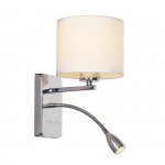Настенный светильник Escada 552/A LED*1W+E27*60W Chrome/White HOTEL