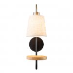 Настенный светильник Escada 582/1A E14*40W Black/Brass/Wood