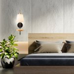 Настенный светильник Escada 582/1A E14*40W Black/Brass/Wood