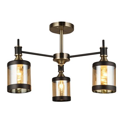 Потолочный светильник Escada 599/3P E27*60W Antique brass/Black DETROIT Потолочный светильник Escada 599/3P E27*60W Antique brass/Black DETROIT