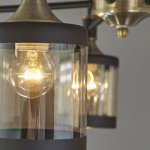 Потолочный светильник Escada 599/5P E27*60W Antique brass/Black DETROIT