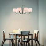 Подвесной светильник Escada 641/8PL E14*60W Satin nickel NOVELLA