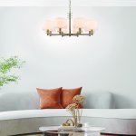 Подвесной светильник Escada 641/8PL E14*60W Satin nickel NOVELLA